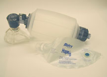 Resuscitator Bag Ambu Adult bag mask w/reservoir and safety valve Reusable Latex Free by MADA Medical Products, Inc.  ID 1432